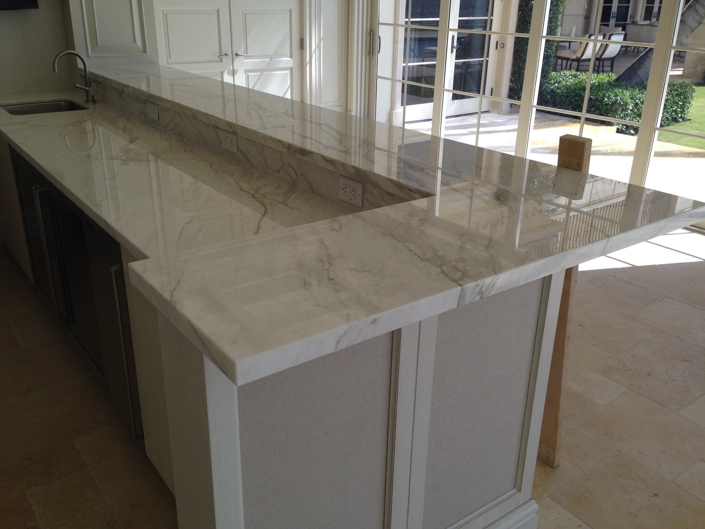 Marble installation
