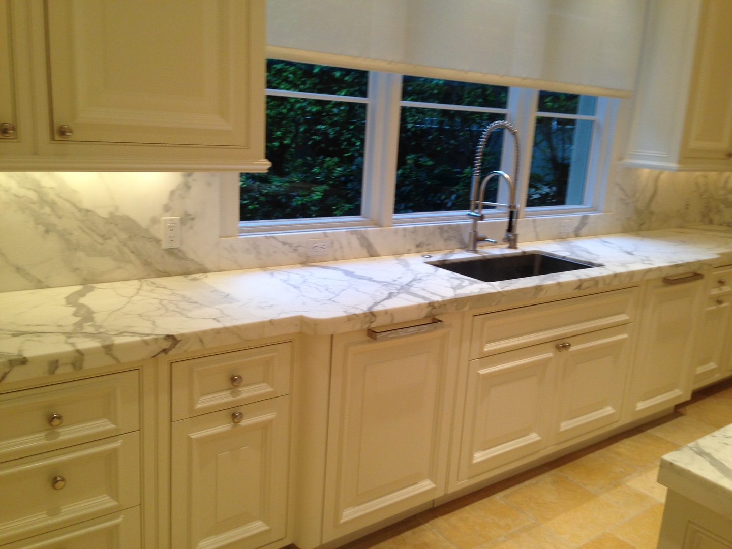 Marble installation