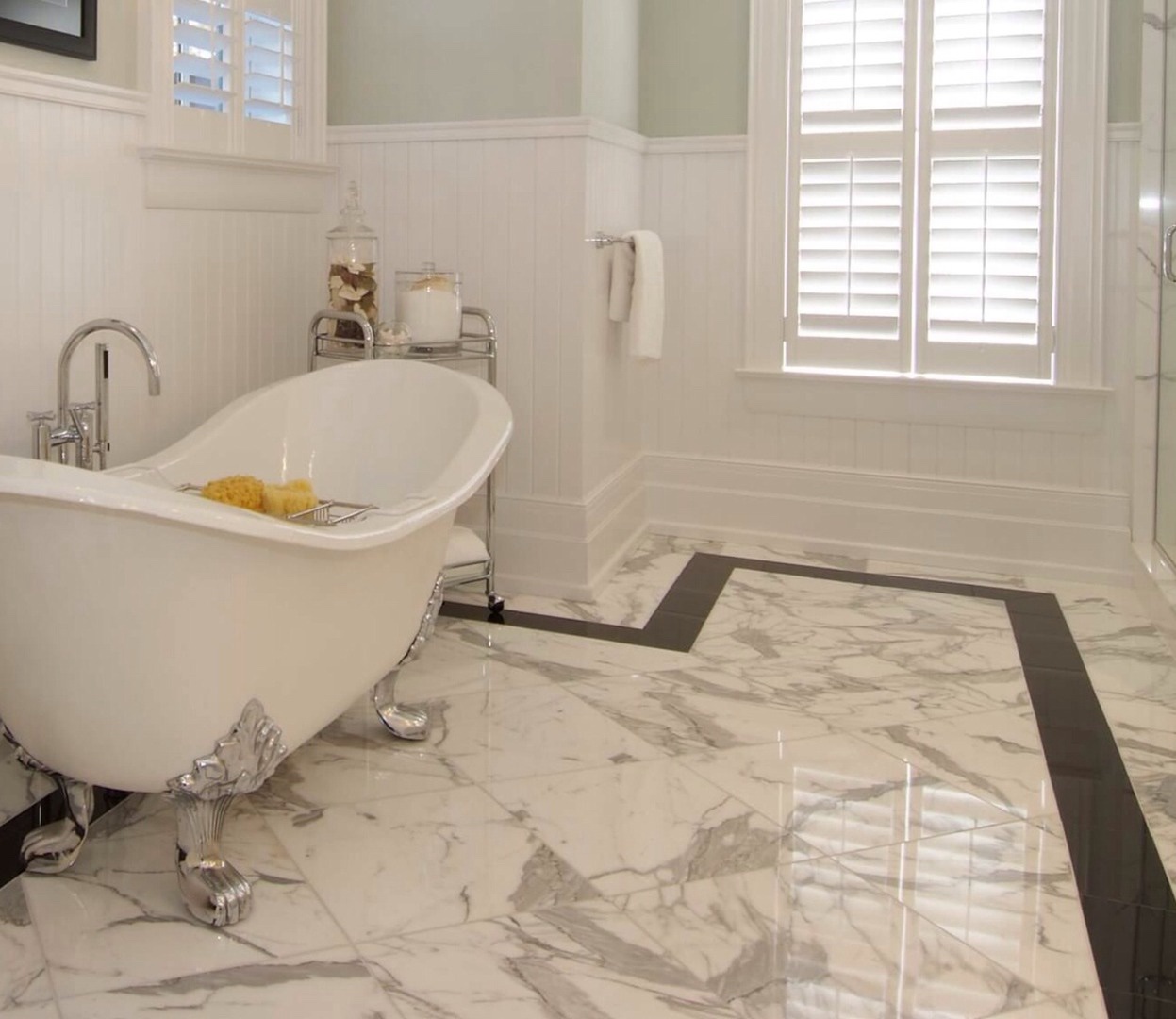 Marble bathroom