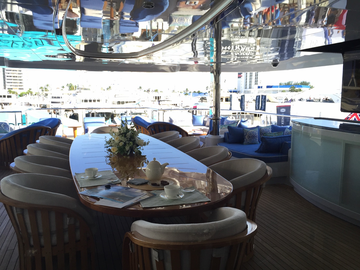 Yacht stone interior