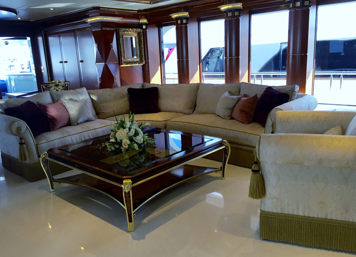 Yacht stone interior