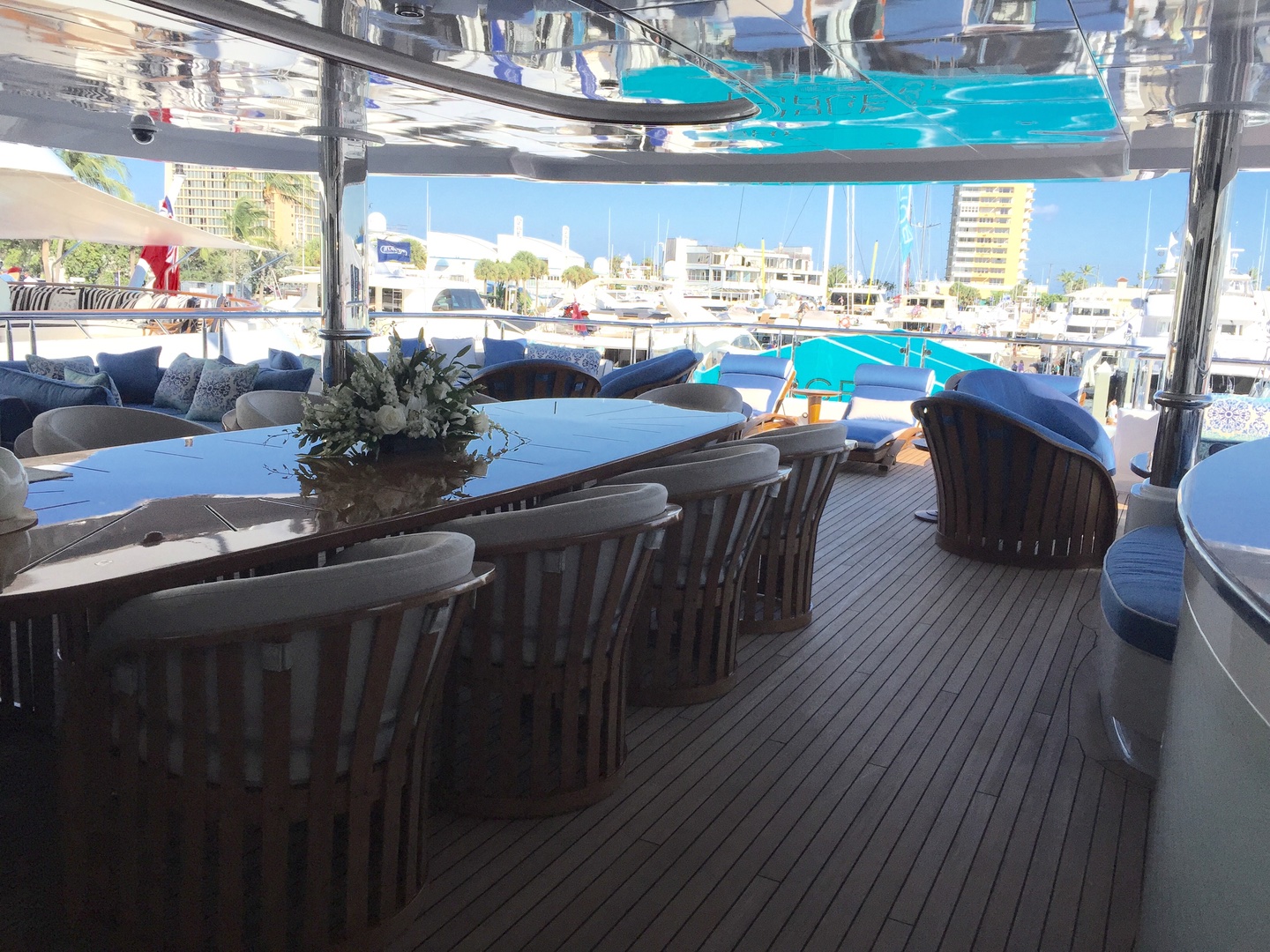 Yacht stone interior
