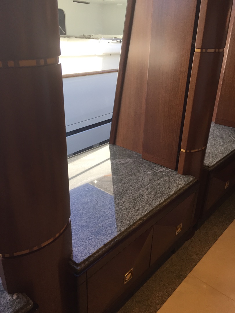 Yacht stone interior