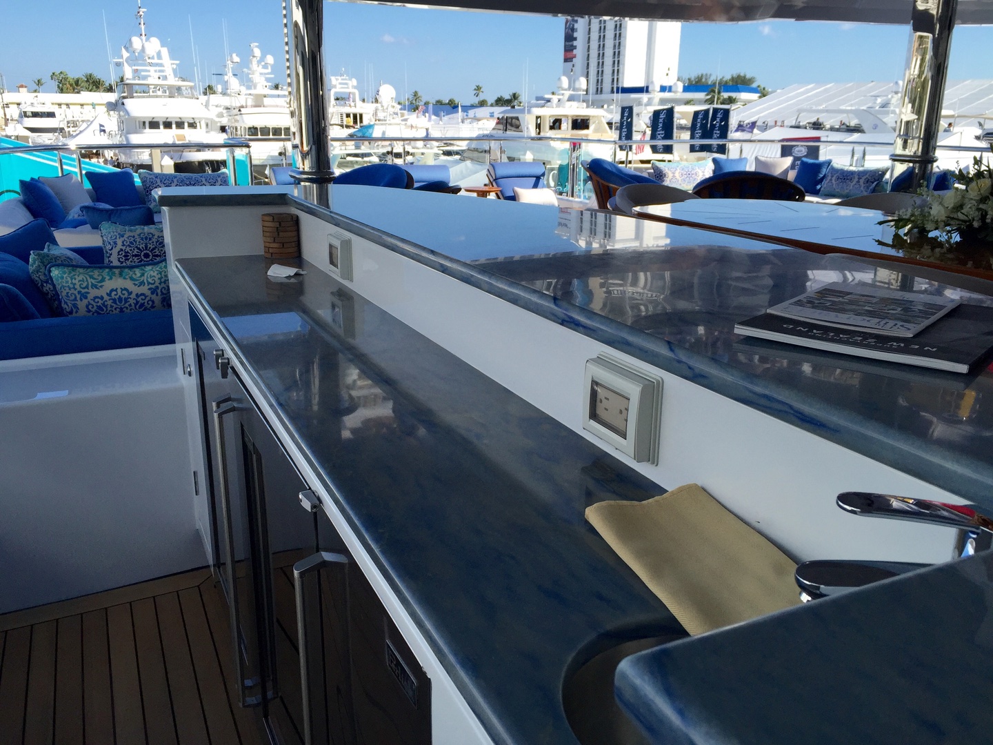 Yacht stone interior